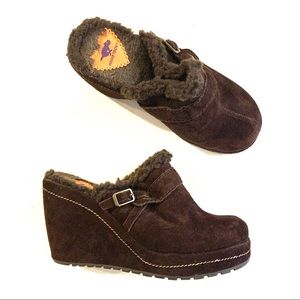 ‼️SALE‼️ Rocketdog Slip-On Brown Suede Wedges